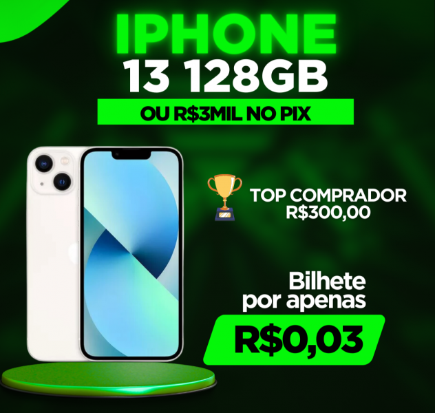 IPHONE 13 128GB OU R$3.000,00